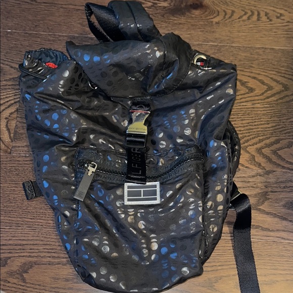 Tommy Hilfiger Sport Black Backpack Durable Design - Picture 1 of 7